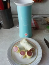 Hervidor de huevos eléctrico automático PTC Caldera de salchicha de huevo de desayuno de calentamiento rápido para sándwich de huevo, rollos de huevo, tortillas, huevos revueltos Rapid Egg Master con un solo tubo