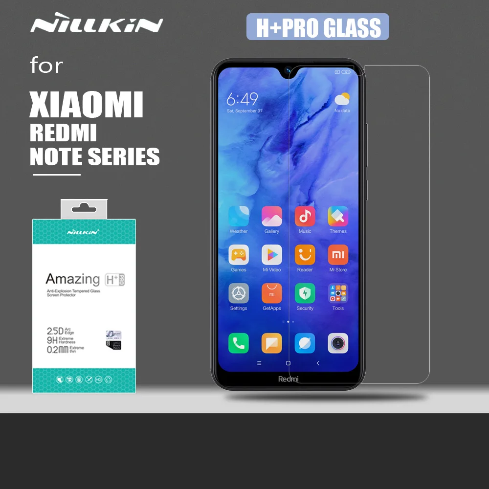 Защитное стекло Nillkin H + Pro закаленное для Xiaomi Redmi Note 8T 8 7 PRO защита экрана HD |