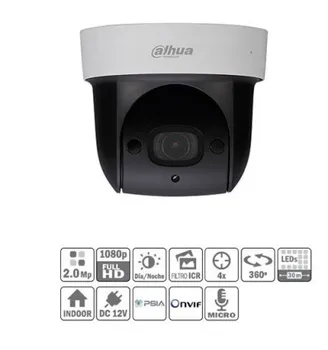 Dome PTZ IP 2M Wifi DN WDR IR30m 4X 3D PoE MIC SD29204T-GN-W
Dome PTZ IP 2M Wifi DN WDR IR30m 4X 3D PoE MIC SD29204T-GN-W