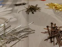 Agujas de cabeza plana de 16-50mm, surtido de 200 unidades, suministros de cuentas para fabricación de joyas, accesorios para pendientes Diy