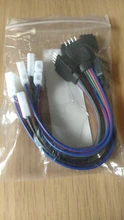 Tira de luces LED RGB, Cable de extensión de 15cm, 4 pines, 5050, 3528, extensión de la tira led, Clip de Cables, venta al por mayor y envío directo, 5 uds.