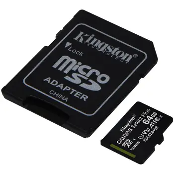 SDXC memory card Canvas Select Plus capacity 64 GB Class 10 speed 100 MB/s with AdattatoreKINGSTON15.89
SDXC memory card Canvas Select Plus capacity 64 GB Class 10 speed 100 MB/s with AdattatoreKINGSTON15.89
