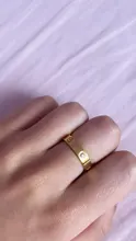 Anillo de boda de acero inoxidable con circonitas cruzadas para mujer, niña y hombre, 2021
