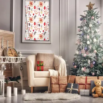 Tapestry Gifts Fir Tree Leaves Cones Stars Decorating Balls Bouquets Holidays Theme Fun Art Red Beige Gray
Tapestry Gifts Fir Tree Leaves Cones Stars Decorating Balls Bouquets Holidays Theme Fun Art Red Beige Gray