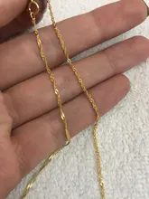 Trustdavies-Cadena de serpiente ondulada para mujer, de Plata de Ley 925 auténtica, cadena de 40cm/45cm 0,7/0,8mm, cadena DC06