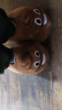 Zapatillas de casa cálidas de invierno para hombre y mujer, zapatos de pan suaves de felpa, Unisex, regalo de Navidad divertido