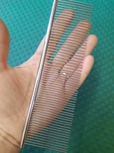 Peine para mascotas, cepillo para piojos, suministros para mascotas, peine para quitar pelo, peine para pulgas, cuidado de mascotas, de dientes finos