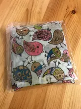 Oxford-bolsa de compras plegable para reciclaje, bolso de mano reutilizable ecológico para mujer, Floral, frutas y verduras, bolsillo para comestibles