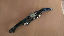 Las mujeres casuales multicapa Vintage mariposa de pulsera de cuero reloj de pulsera damas mujer reloj Montre Femme, relojes caliente 2017