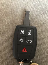 Protectora de silicona carcasa para mando a distancia tapa protectora piel set para VOLVO C30 C70 S40 V40 V50 2008, 2009, 2010, 2011 control remoto 5 botones sin llave