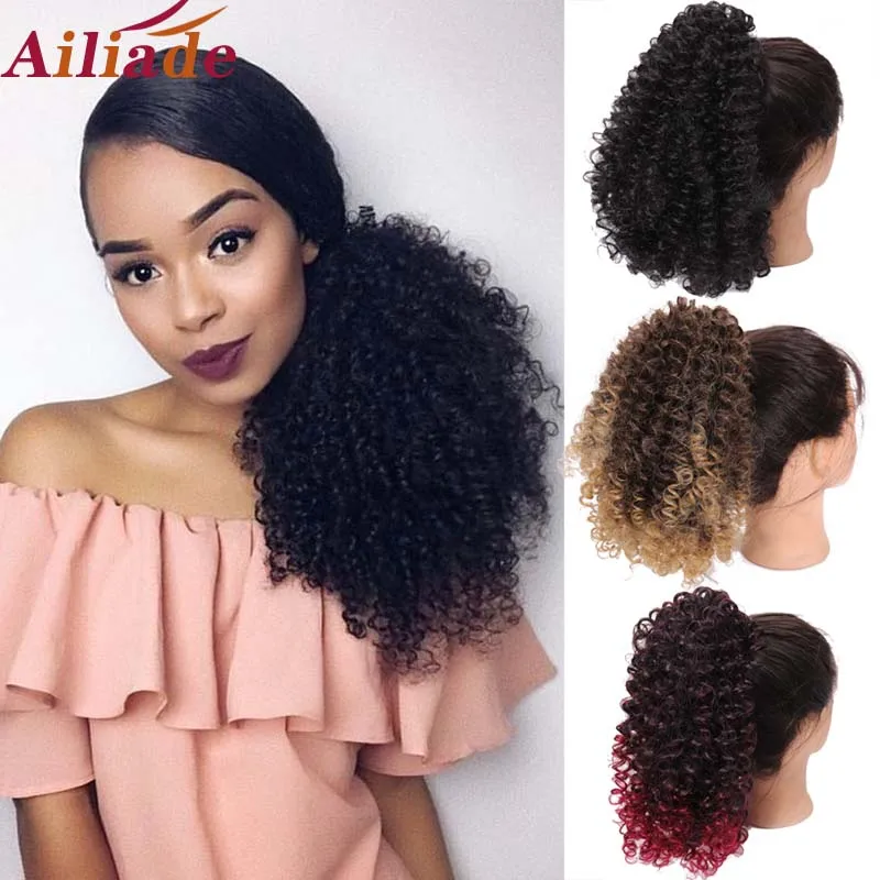 AILIADE Afro Kinky Curly Drawstring Puff Short Ponytail Hair Extension Synthetic Clip in Pony Tail African American Hairpiece
AILIADE Afro Kinky Curly Drawstring Puff Short Ponytail Hair Extension Synthetic Clip in Pony Tail African American Hairpiece
