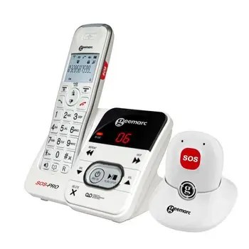 GEEMARC AMPLIDECT 295 SOS-PRO cordless Phone big buttons-With locket emergency call DECT
GEEMARC AMPLIDECT 295 SOS-PRO cordless Phone big buttons-With locket emergency call DECT