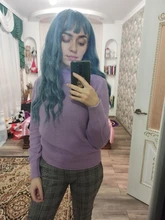 LOUIS FERRE largo degradado rojo rosado pelucas sintéticas azul púrpura Cosplay peluca con Bnags para las mujeres negras resistente al calor de fibra