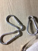3 uds. De mosquetón de aleación de aluminio D, Clip de resorte, llavero con ganchos, llavero pequeño de escalada, para deportes de acampada