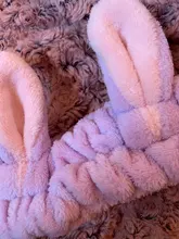 Diademas con Orejas de conejo elásticas suaves para extensión de pestañas, soporte para el pelo para mujeres y niñas, herramienta de lavado facial