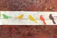 Jiataihe-Cinta adhesiva de pájaro washi, cinta de impresión de papel de arroz japonés, bricolaje, mt, novedad, envío gratis