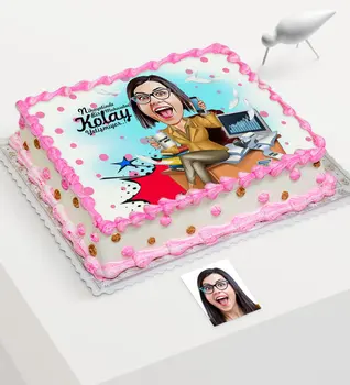 Personalized Women 'S Accountant Cartoon Printed Age Cake For Edible Sugar Paper-1 
Personalized Women 'S Accountant Cartoon Printed Age Cake For Edible Sugar Paper-1