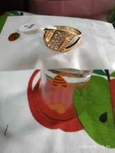 LUALA-Anillo Único de circonia cúbica para mujer, de Color blanco, oro rosa, joyería geométrica para dedo, regalos de fiesta, sin decoloración, 585