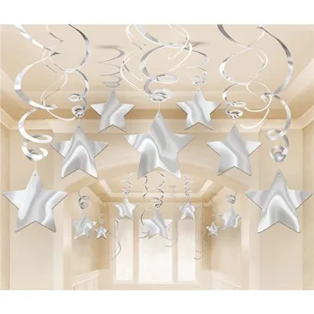 Pack 30 silver stars pendants special and fun decoration for year-end parties
Pack 30 silver stars pendants special and fun decoration for year-end parties