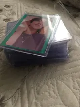 35PT-cargador superior de tarjetas de juego de mesa, Protector exterior de 3X4 , fundas de soporte para tarjetas de intercambio para fútbol, baloncesto y Deportes