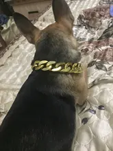 Collar de cadena de moda para perro, accesorios de Metal, cadena de oro para Teddy Bulldogs Bully, Collar de regalo para mascotas, suministros para mascotas