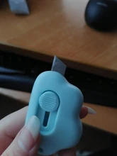Mini cuchillo de utilidad portátil con forma de nube de conejo, cortador de papel, hoja de afeitar, material de papelería Escolar para oficina