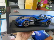 Maisto-Aleación Azul de GRAN oferta, modelo de fundición a presión, GRAN TURISMO, Lamborghini V12 VISION, regalo de colección, 1:18