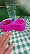 Pet automática comida de perro de plástico de dos mascotas cuencos plato alimentador de agua para perros cachorro gatos dispensador de agua de alimentación platos