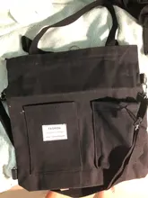 PURFAY-Bolso de lona con estampado de oso para mujer, bolsa de hombro de estilo literario japonés, informal