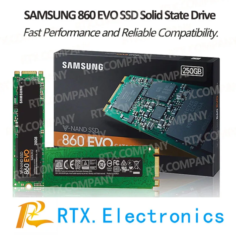 SAMSUNG 860 EVO 250G 500G 1 ТБ 2 4 M.2 SATA ноутбуки жесткий диск V-Nand компьютер SSD Внутренние