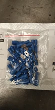 Conector de Cable de crimpado de pala aislada, Kit de Terminal macho hembra de 100mm, 16-14 AWG, 22-16AWG, 12-10AWG, 6,3 Uds.