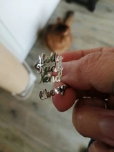 Letdiffery-Anillos personalizados de 3 nombres para Familia, joyería personalizada de acero inoxidable para mamá, papá, niños, familia, regalos