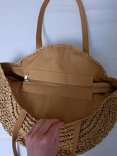 Bolsos redondos de paja para mujer, hecha a mano bandolera de mimbre, de playa tejida, bolso de mano con mensaje, para verano, 2020
