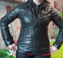 Chaqueta de piel sintética para mujer, abrigo básico para mujer, chaqueta para moto de invierno, de piel sintética, sudaderas con capucha de talla grande, 2019