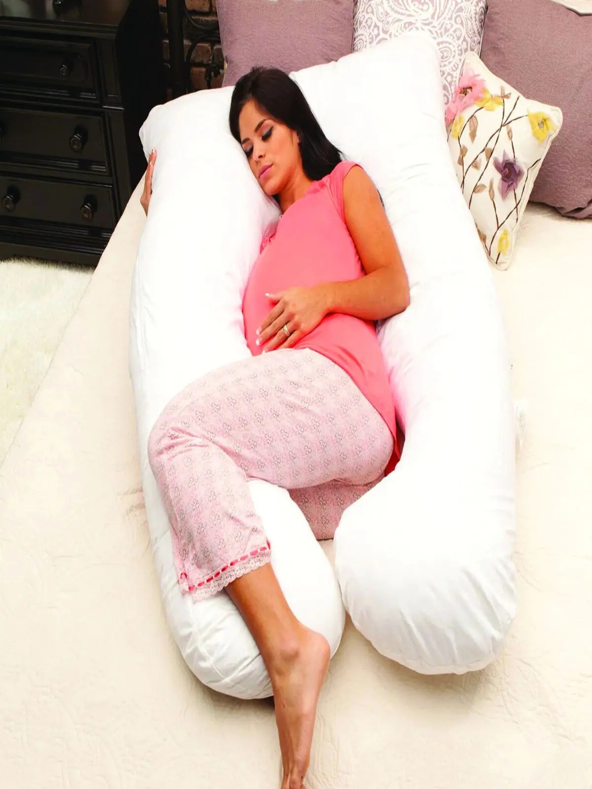 Фото U-образные подушки для беременных поддерживающие спину боковые ножки  Мать | Подушка для беременных (1005002392272633)