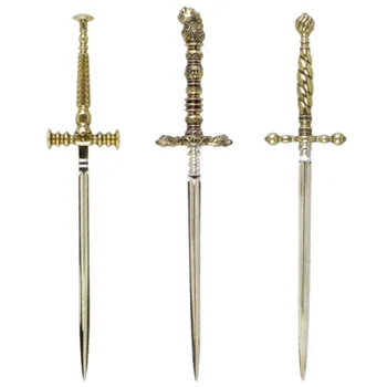 DENIX set 3 Italian stylet daggers, 35cm, metal, non-sharp sheets, for decoration, collecting, film props...
DENIX set 3 Italian stylet daggers, 35cm, metal, non-sharp sheets, for decoration, collecting, film props...