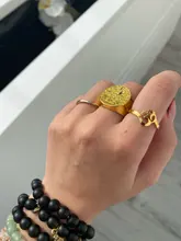 Unift el budismo hindú Yoga Om Aum anillos para las mujeres sobrenatural talismán de acero inoxidable joyas de amuleto religioso Meditatio regalos