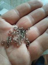 100 unids/lote 5-15mm abierto de acero inoxidable doble salto anillos para DIY clave doble conectores de anillos partidos para la fabricación de la joyería