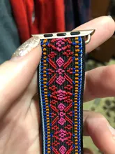 Scrunchie-correa elástica Bohemia para Apple watch, banda de 40mm, 38mm, 44mm y 42mm, pulsera de solo bucle serie iWatch 3, 4, 5, se, 6