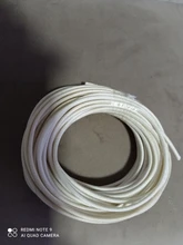 Glass-Fiber-Tube Sleeve Braided Fiberglass High-Temperature Black White 600 Id-1mm--40-Mm