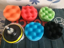 Herramientas de decoración de coche pulido y encerado, esponja de pulido encerado, rueda de esponja de abrillantado para coche, 3 pulgadas, 8 piezas