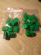 20 unids/lote de KF301-5.0-2P de paso, 5,0mm, Pin recto, 2P, Conector de Bloque de terminales PCB de tornillo, azul, verde, rojo, envío gratis