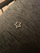 Pendientes de estrella hueca para niña, pendientes con tachuelas bohemios Vintage de cartílago falso, aretes de Clip para mujer, aretes punk rock