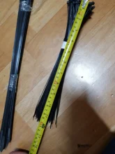 Fastening-Ring Cable-Tie Wraps Self-Locking Plastic Nylon Strap 3X200 Black 100PCS