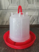 1 Kg de pollo bebedor y comedero para gallinas coop suministros de alimentación aves de corral bebederos automáticos tipo fuente de animales de granja alimentador