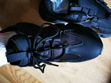 Shoe Chunky Sneakers Platform Running-Shoes Female White Sport Women Thick-Sole Black