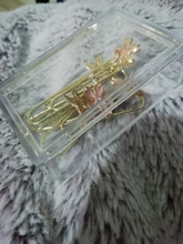 TUTU 5 unids/caja cherry blossom Clips De Papel notas DIY marcador Clips De carpeta metálicos Clips De notas De Papel De carta Clips H0333