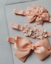 Diadema elástica de flores para bebé, accesorios de fotografía, 3 uds.
