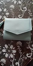 DOLOVE-cartera corta con borla para mujer, cartera pequeña coreana, sencilla, cuadrada, billeteras sencillas, monedero, Mini bolsa