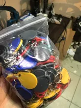 LLavero de etiqueta UID RFID para Mif 1k s50 100 MHz, bloque grabable 0 HF ISO14443A usado para copiar tarjetas, 13,56 Uds.